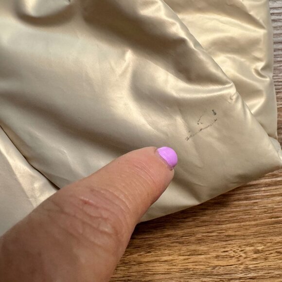 Fabletics NWT Oversized Puffer Vest Womens XL Polyester Blush Pink Pearlescent - Picture 6 of 13